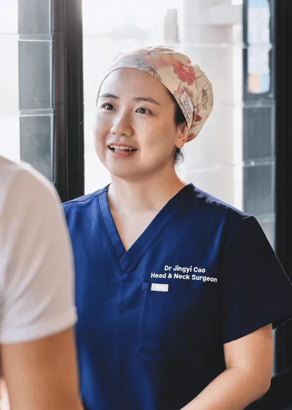 Dr Jingyi Cao in consultation